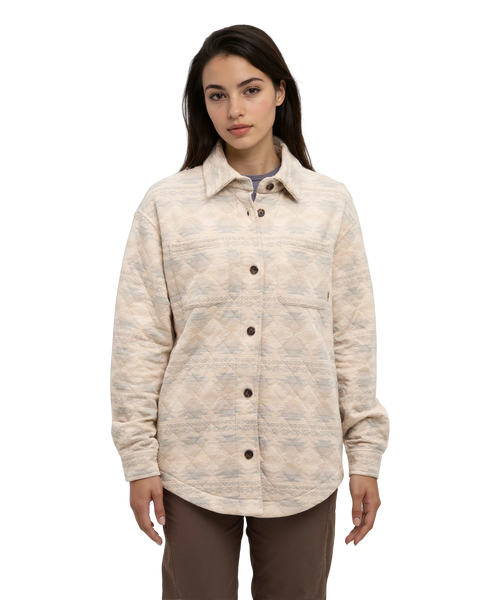 Dunes Shacket - Pale Oat Heather
