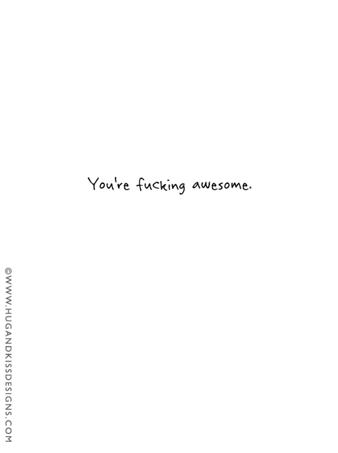 Fuck Us Awesomely | Greeting Card - The Local Space