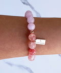 Kunzite + Cherry Quartz | Bracelet - The Local Space