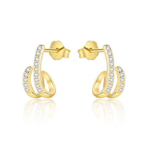 Swirly Whirly Studs  - 925 Silver