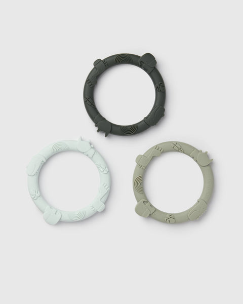 Wild Teether Ring Set - Sage Green