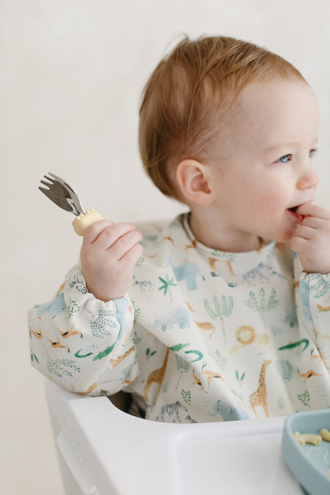 Long Sleeve Bib - Safari Jungle