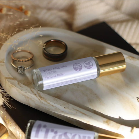 White Magnolia + Lychee Perfume Roller - No.17