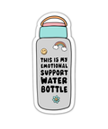 The Playful Pineapple - Emotional Support Water Bottle Vinyl Sticker - The Local Space