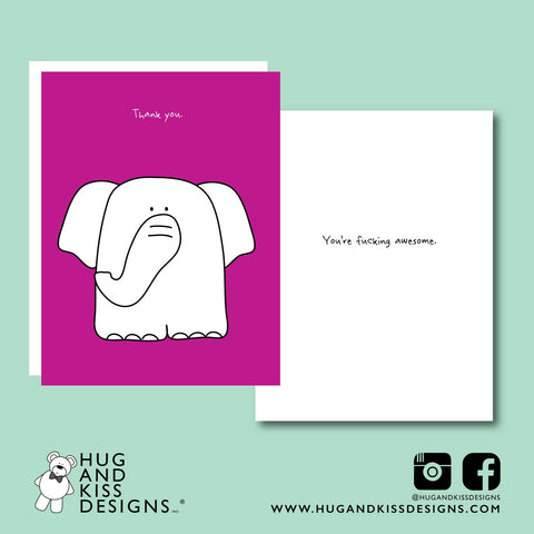 Fuck Us Awesomely | Greeting Card