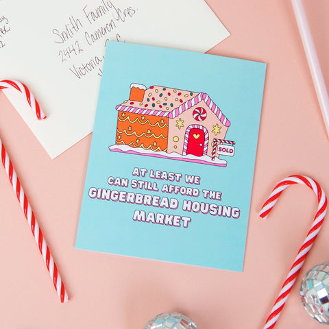 Gingerbread Housing Market | Greeting Card - The Local Space