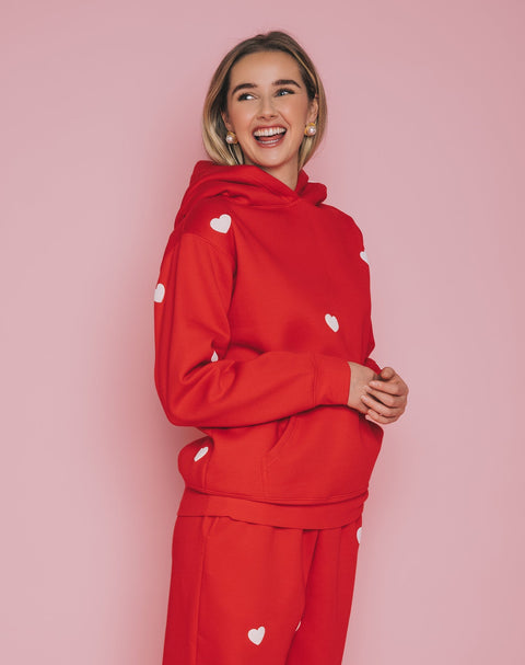 All Over Heart Classic Hoodie - The Local Space