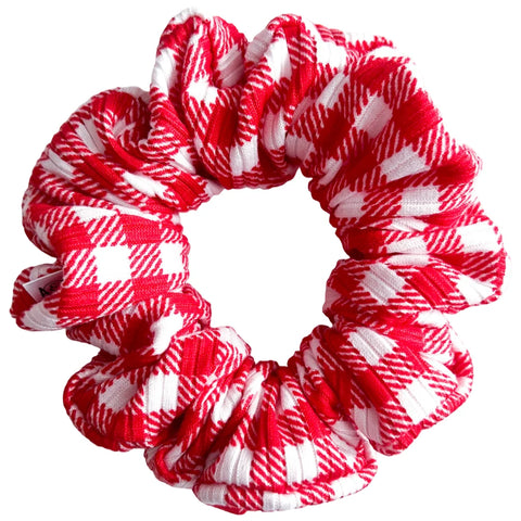 Red Gingham Scrunchie