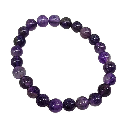Arômes & Évasions Amethyst 8mm Gemstone Bracelet - The Local Space