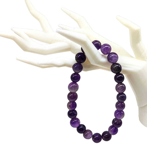 Arômes & Évasions Amethyst 8mm Gemstone Bracelet - The Local Space