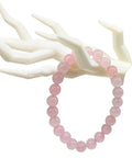 Arômes & Évasions Rose Quartz 8mm Gemstone Bracelet - The Local Space
