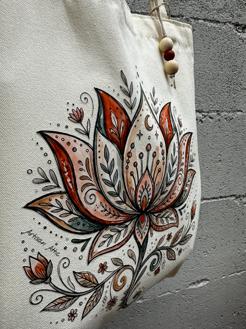 Lotus Flower Tote Bag