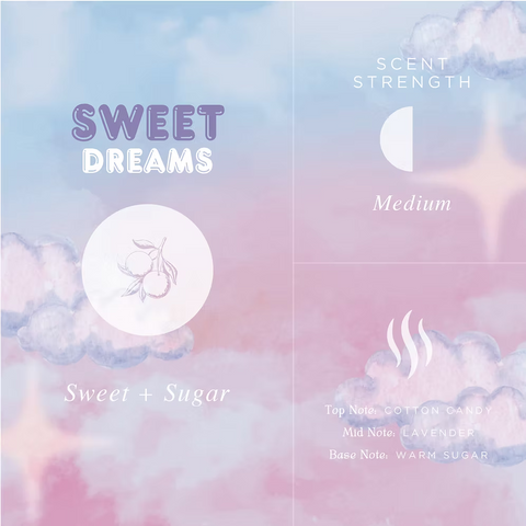 Sweet Dreams Soy Candle - Cotton Candy, Vanilla & Sugar