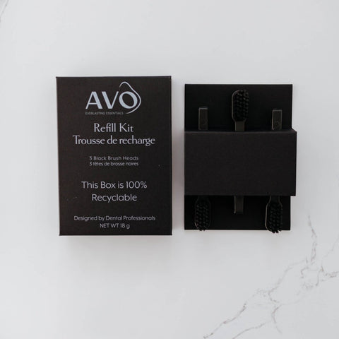 AVO Everlasting Essentials eco toothbrush refill kit biodegradable brush heads - The Local Space