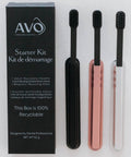 AVO Everlasting Essentials eco toothbrush starter kit magnetic mount biodegradable brush head - The Local Space