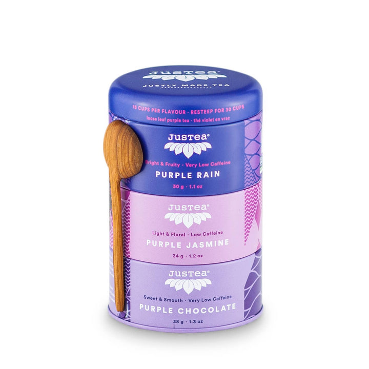 Purple Tea Trio Tin & Spoon - The Local Space