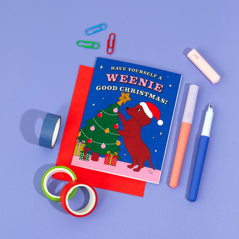 Weenie Good Christmas | Greeting Card - The Local Space