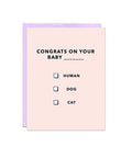 Party Mountain Paper Co Baby Multiple Choice greeting card baby card - The Local Space