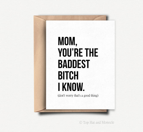 Baddest Bitch | Greeting Card