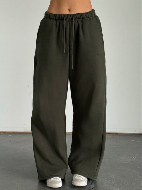 Baggy Heavyweight Sweats — Hunter Green
