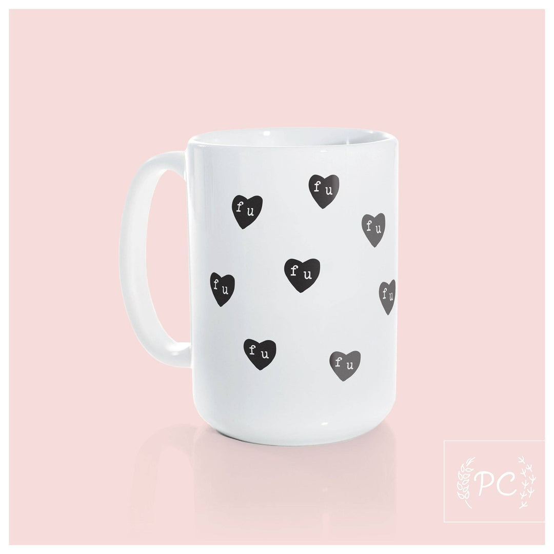 Prairie Chick Prints - Fu hearts | ceramic mug - The Local Space