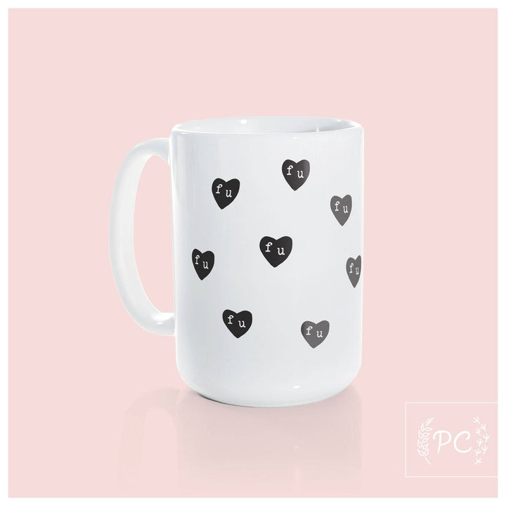 Prairie Chick Prints - Fu hearts | ceramic mug - The Local Space