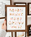 Bee Alphabet Framed Wood Sign - The Local Space