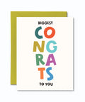Pretty By Her Biggest Congrats greeting card congratulations card - The Local Space