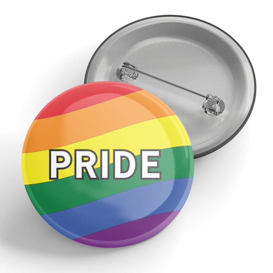 Pride Rainbow Button Pin - The Local Space