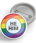 Rainbow Pronoun Button Pins - The Local Space