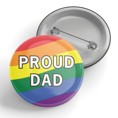 Proud Family Rainbow Button Pin