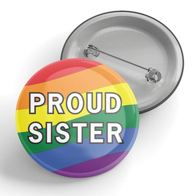Proud Family Rainbow Button Pin