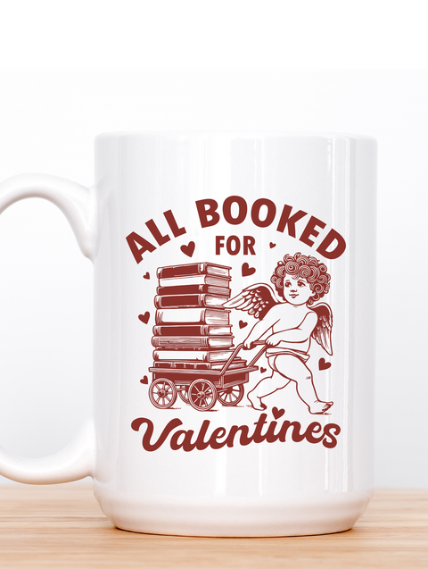 Booked for Valentine's Day | Ceramic Mug