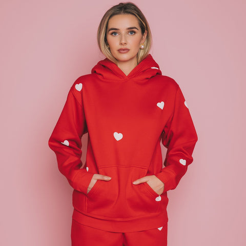 All Over Heart Classic Hoodie