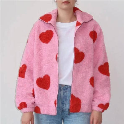 All Over Heart Sherpa | Jacket - The Local Space