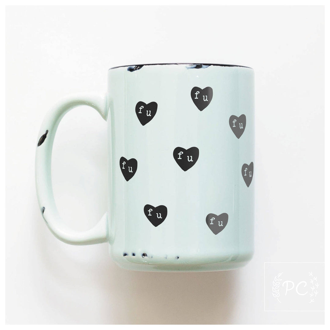 Prairie Chick Prints - Fu hearts | ceramic mug - The Local Space