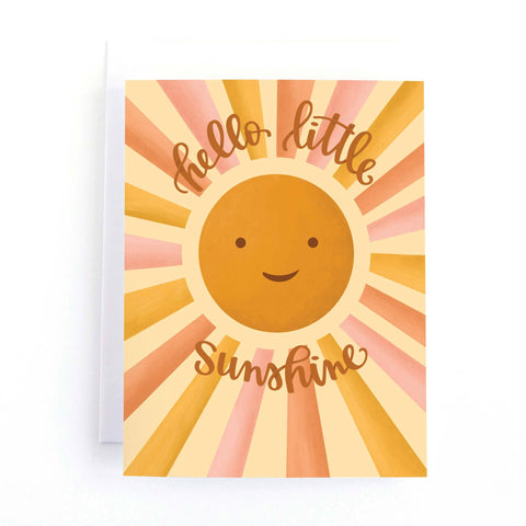 Hello Little Sunshine Baby Shower | Greeting Card