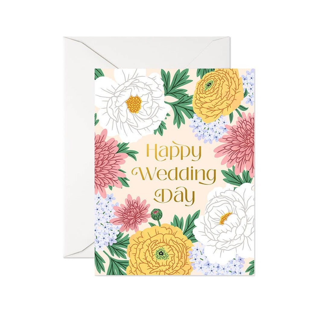 Linden Paper Co. | Happy Wedding Day Greeting Card, The Local Space, Local Canadian Brands