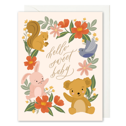 Selah Paper | Hello Sweet Baby Greeting Card, The Local Space, Local Canadian Brands