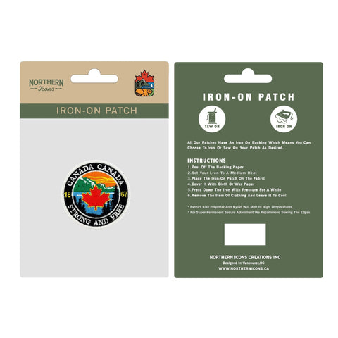 Canada Strong & Free | Embroidery Patch - The Local Space