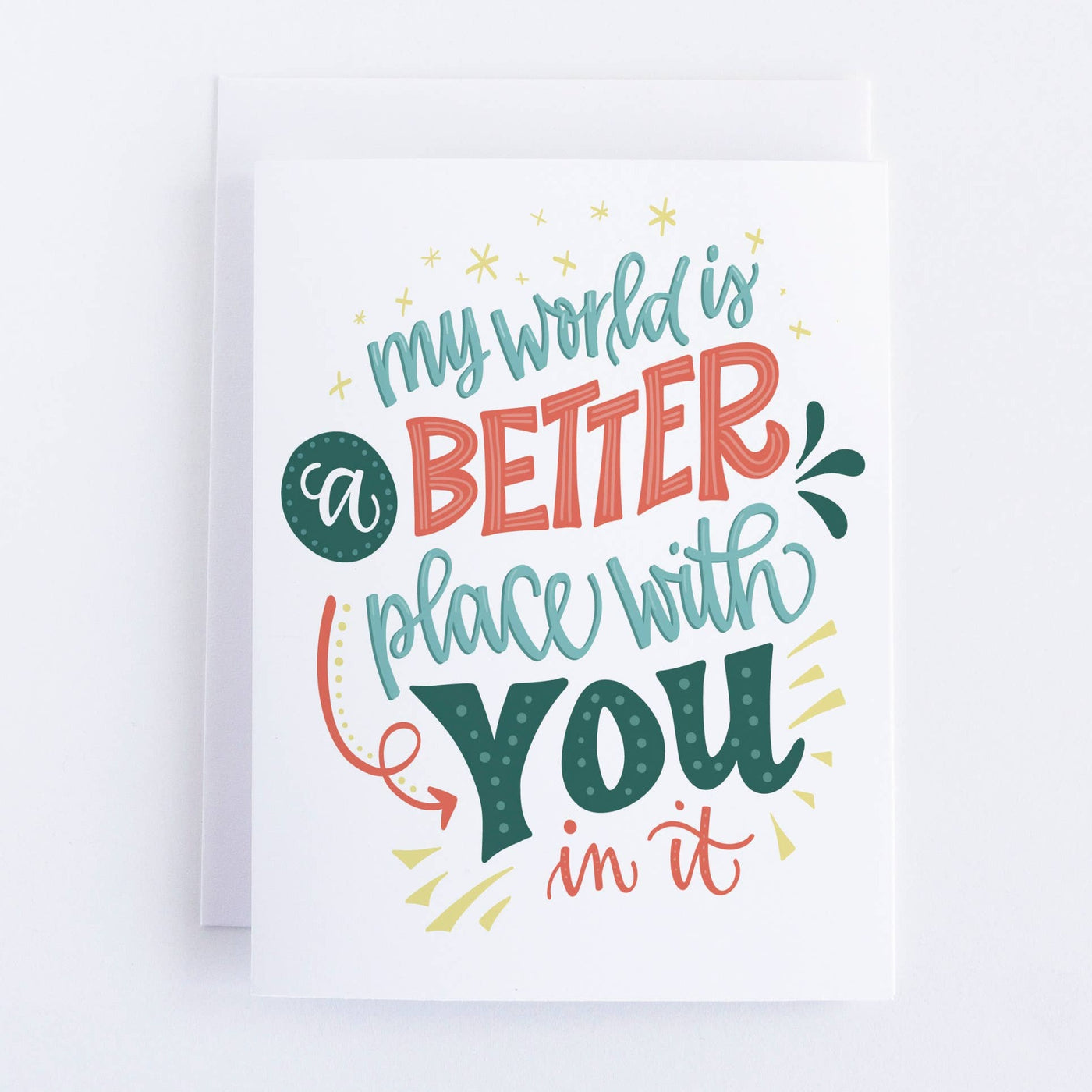 Pedaller Design | My World is a Better Place Greeting Card, The Local Space, Local Canadian Brands