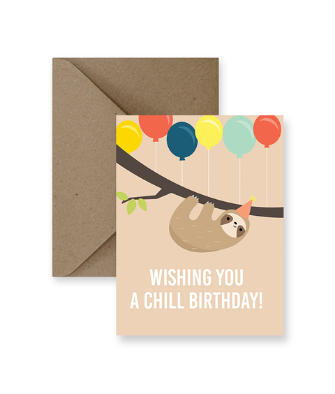 Chill Sloth Birthday