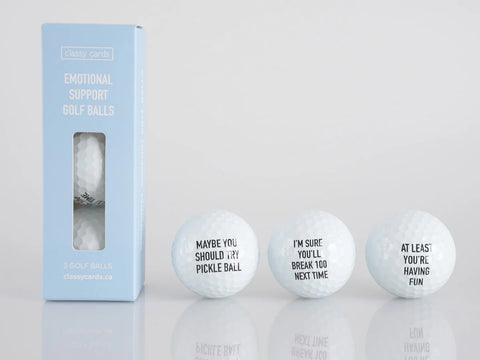 Emotional Support Golf Balls - 3 Golf Balls