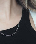 For The Seconds | Clip Silver Necklace - 18" Length, The Local Space, Local Canadian Brands