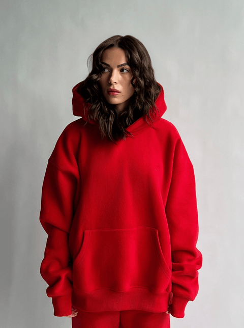 Cloud Pullover Hoodie — Cherry