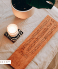 Custom Engraved Wooden Cribbage Board with Cards & Pegs - The Local Space