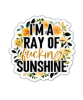 The Playful Pineapple - I'm A Ray Of Fucking Sunshine Sticker - The Local Space