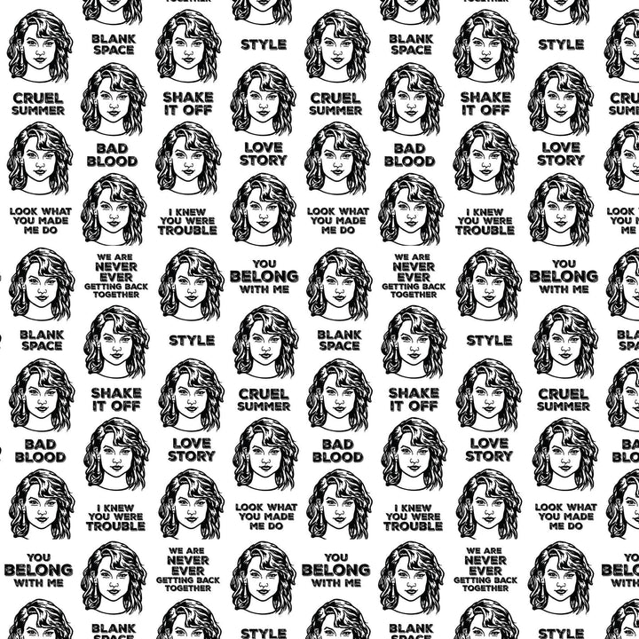 Taylor Swift Gift Wrap 24"x36" Sheet - The Local Space