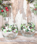 Hand Painted Stemless Wine Glasses - The Local Space