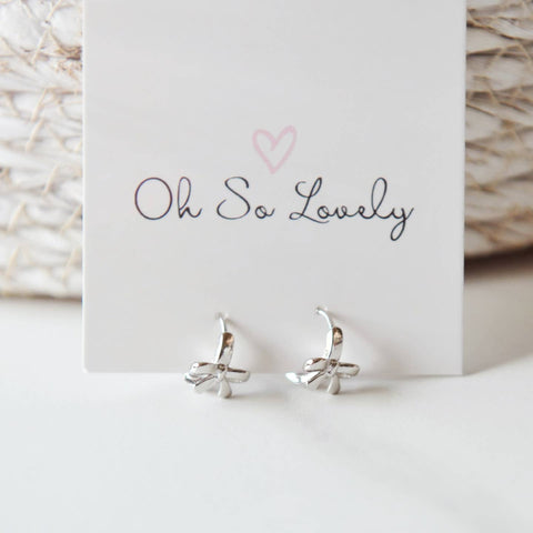 Bow Hoop Earrings
